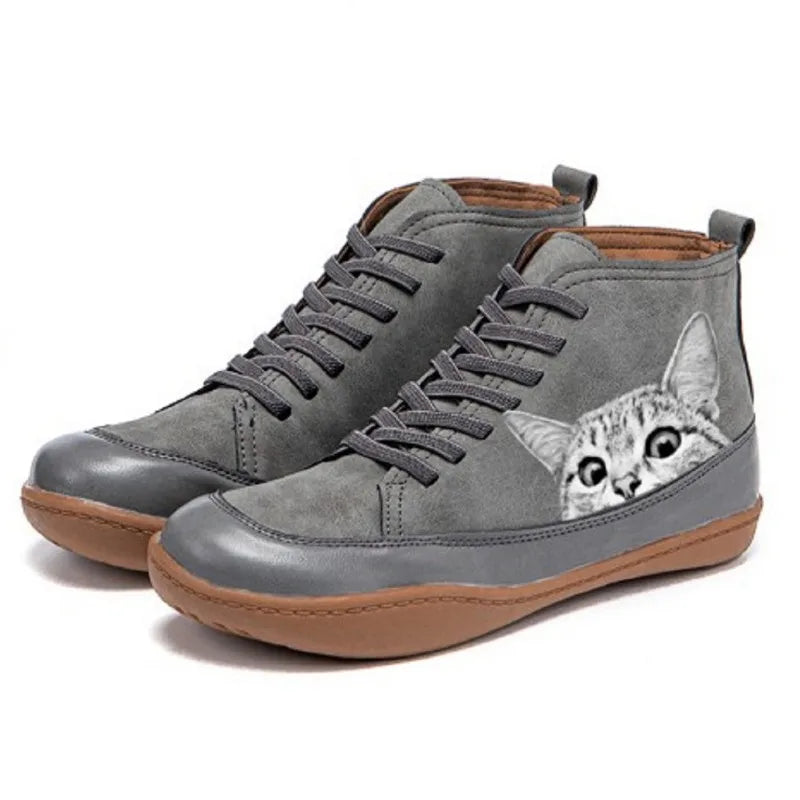 Fenella™ | Cat Motif Boots