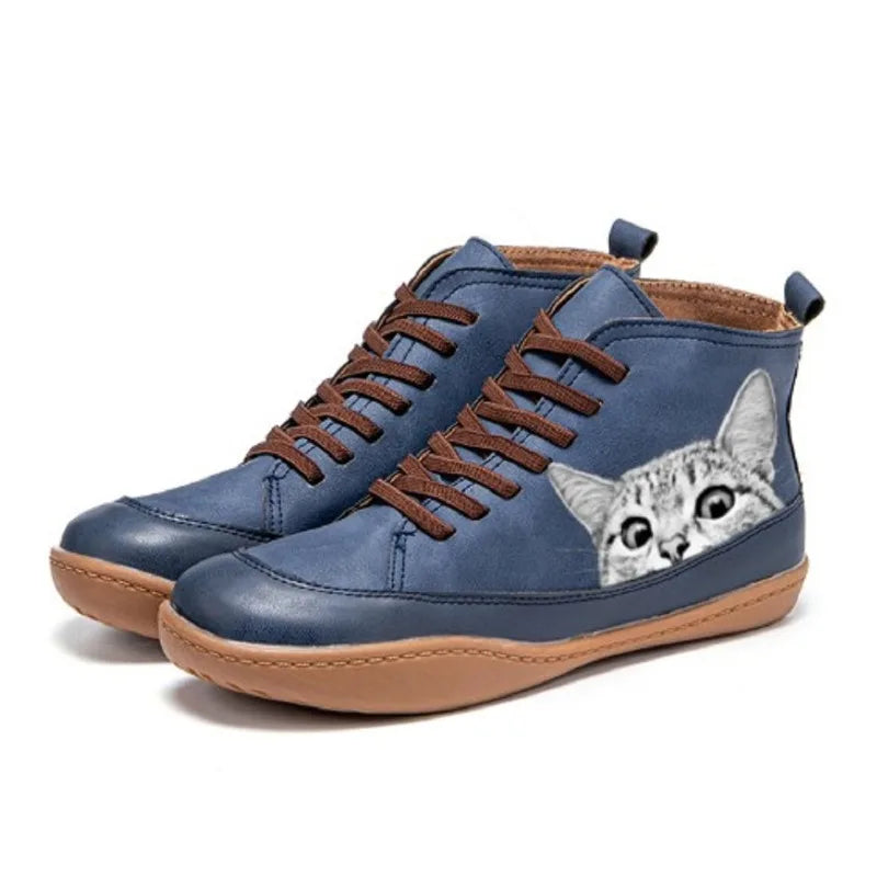 Fenella™ | Cat Motif Boots