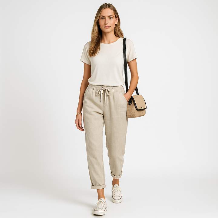 Freyja™ Casual Drawstring Waist Trousers