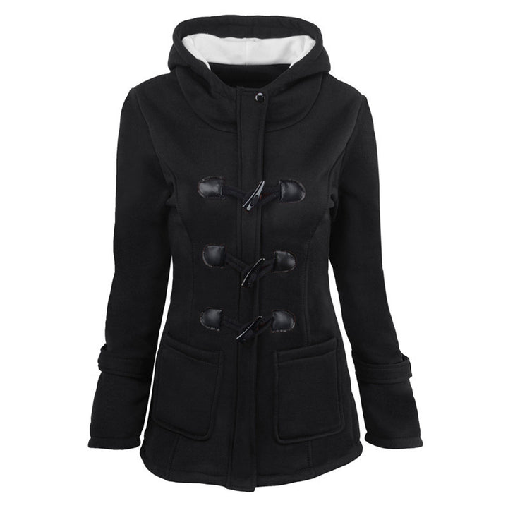 Livia™ Vintage Buckle Hooded Jacket