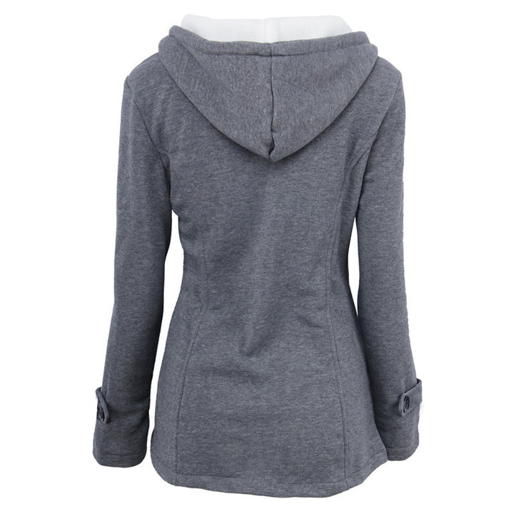 Livia™ Vintage Buckle Hooded Jacket