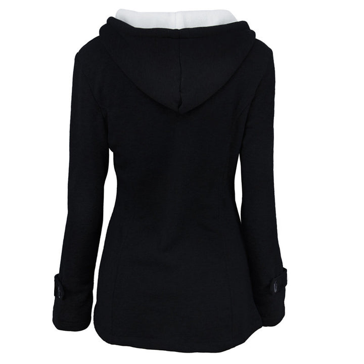 Livia™ Vintage Buckle Hooded Jacket