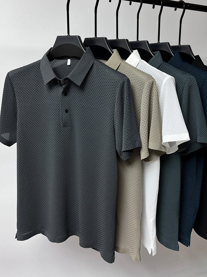 Elio™ Textured Luxe Polo Shirt