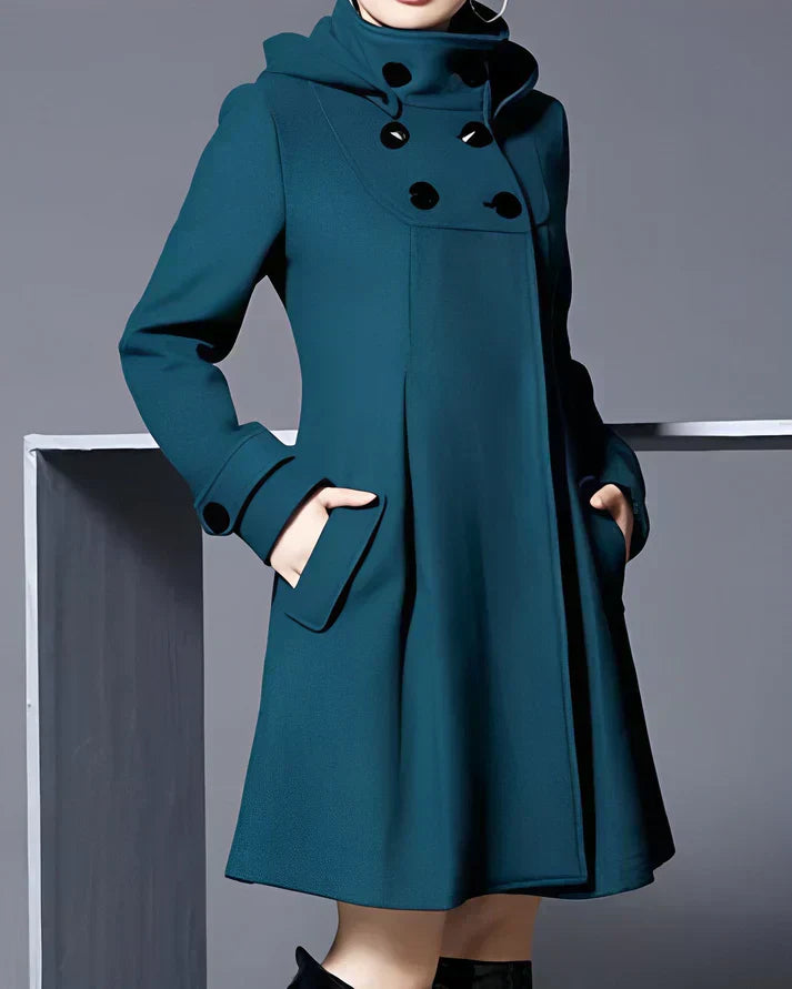 Aria™ Double-Breasted Hooded Coat