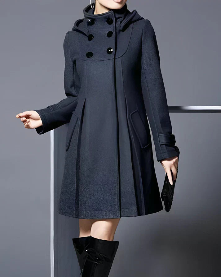 Aria™ Double-Breasted Hooded Coat