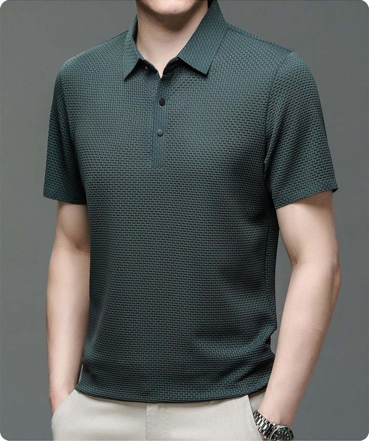 Elio™ Textured Luxe Polo Shirt