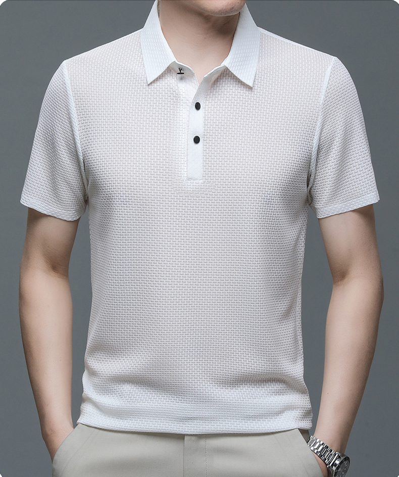 Elio™ Textured Luxe Polo Shirt