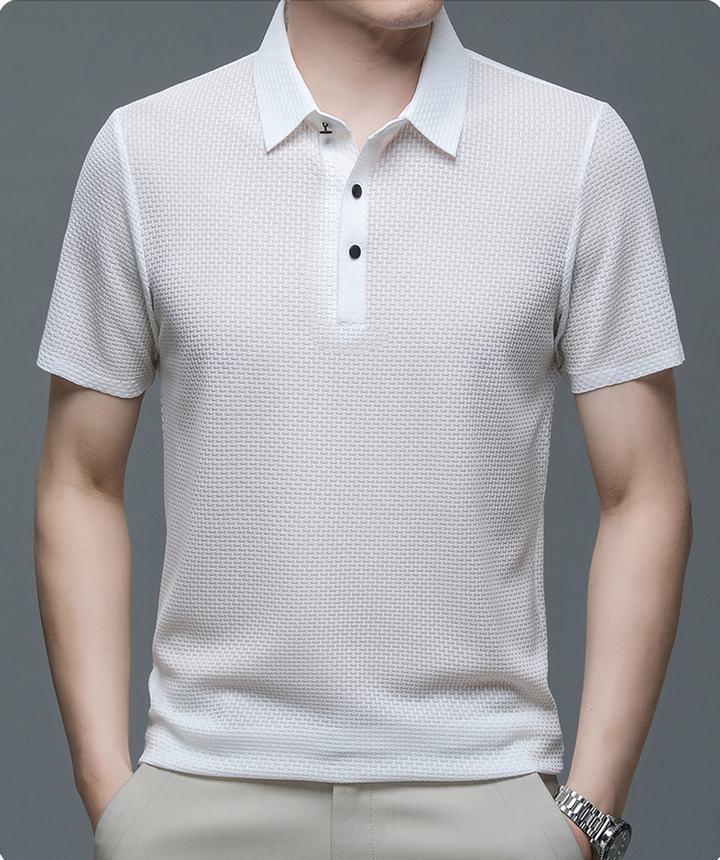 Elio™ Textured Luxe Polo Shirt