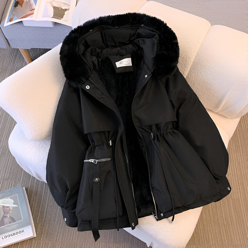 Rhea™ | Faux Fur Hooded Coat