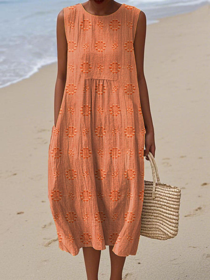 Halina™ Sunfolk Embroidered Dress