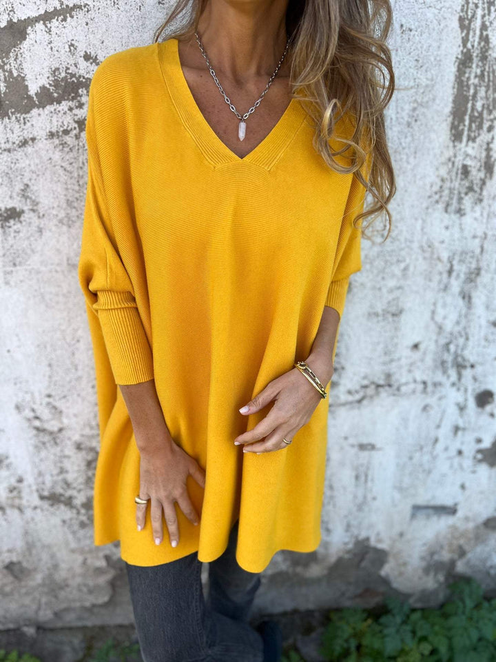 Nell™ Relaxed Fit Knitted V-Neck Jumper