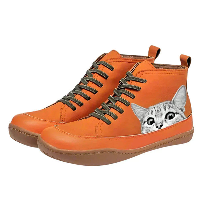 Fenella™ | Cat Motif Boots