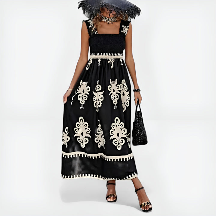 Blythe™ Boho Charm Smocked Maxi Dress
