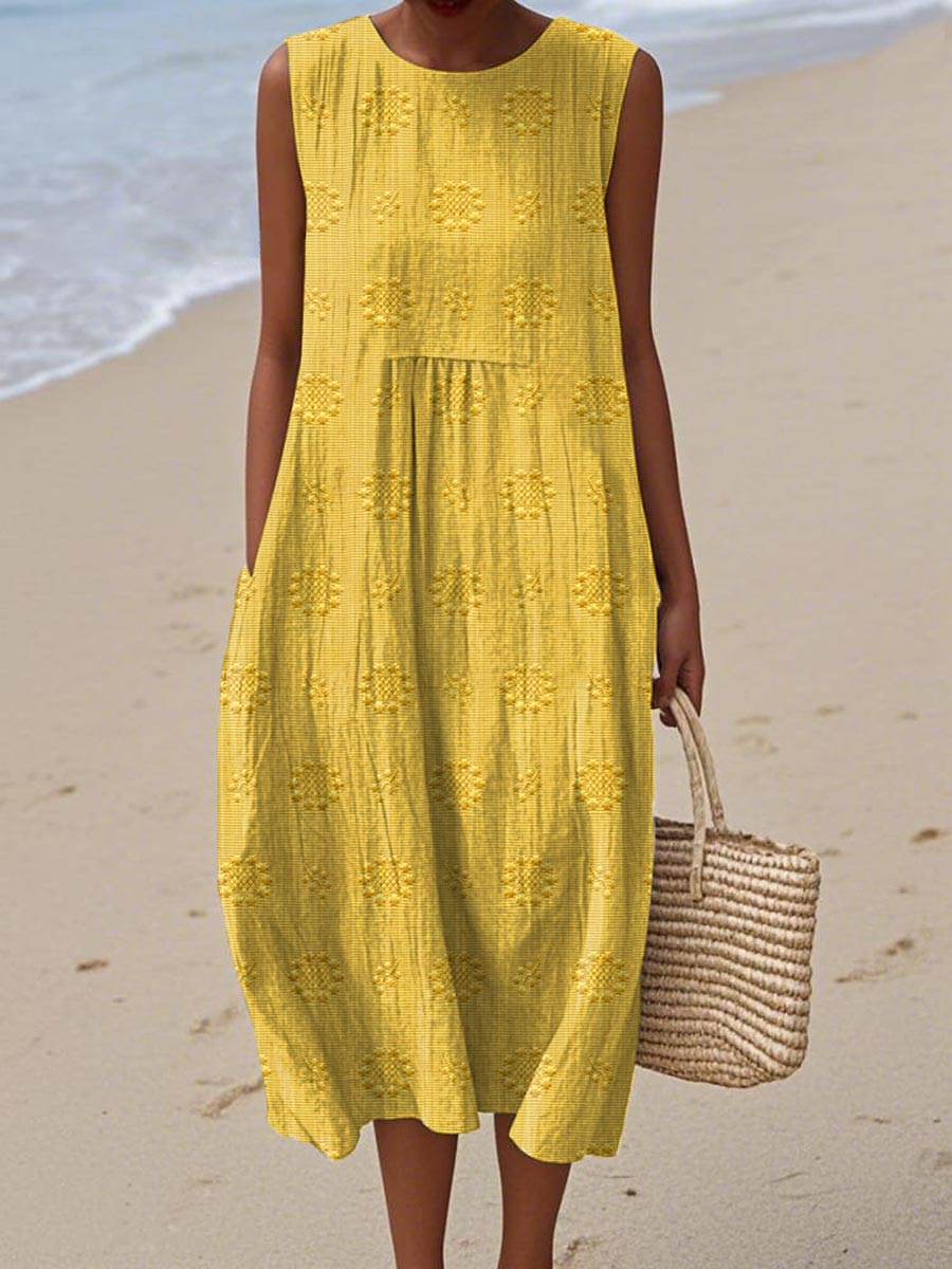 Halina™ Sunfolk Embroidered Dress