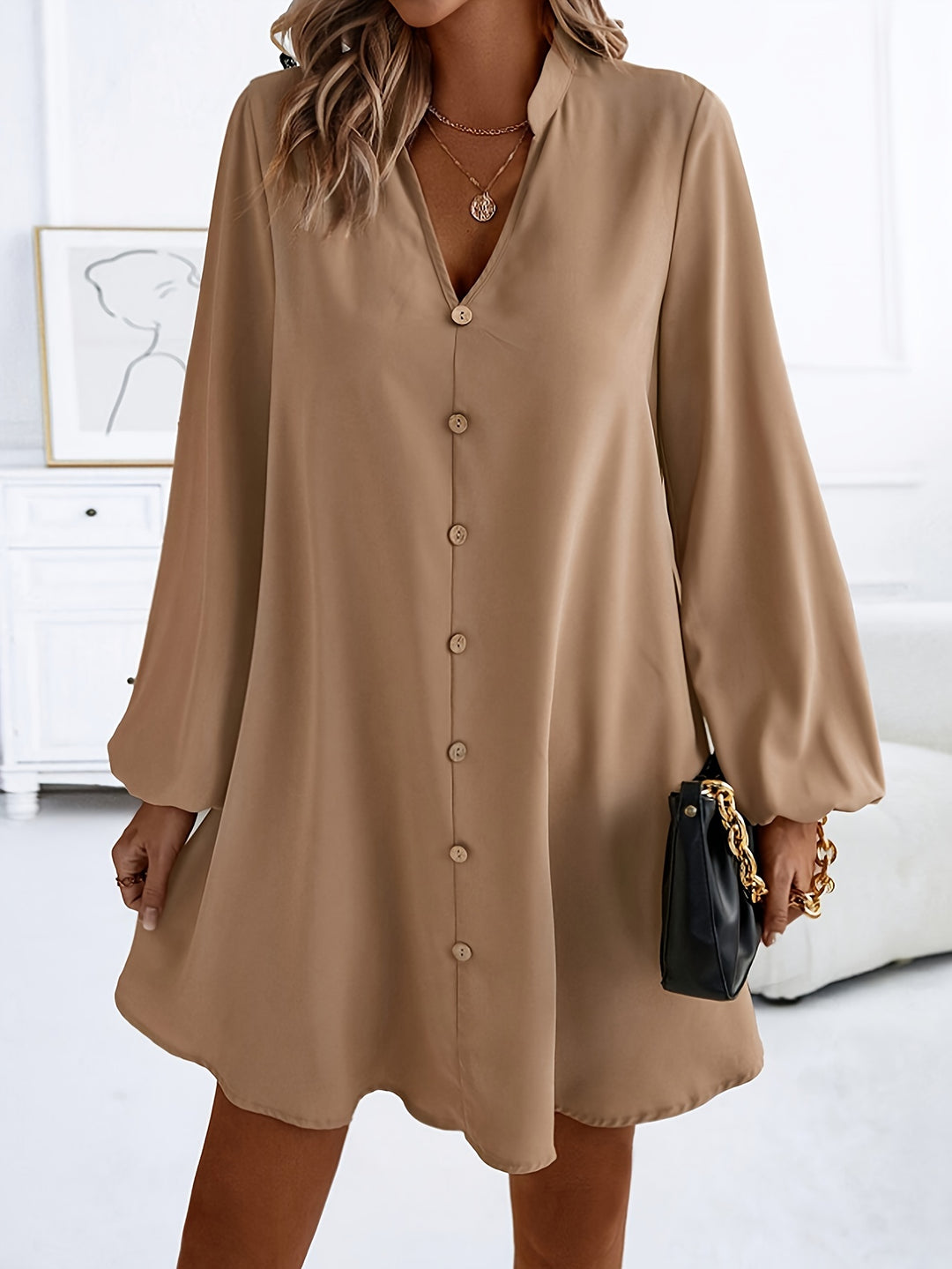 Yalina™ Grace Button Dress