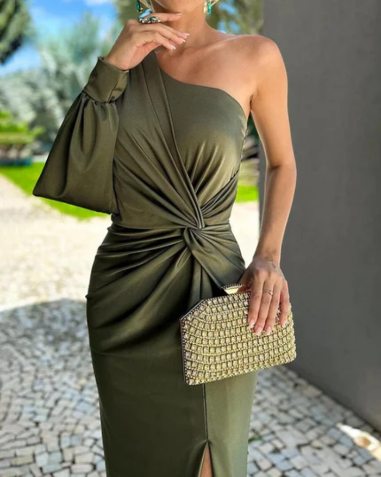 Devina™ Long Party Split Dress
