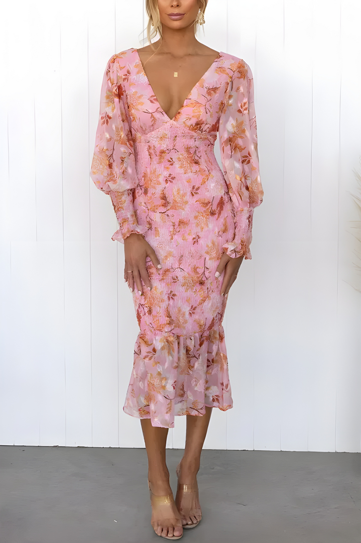 Posy™ Bloom Elegance Midi Dress
