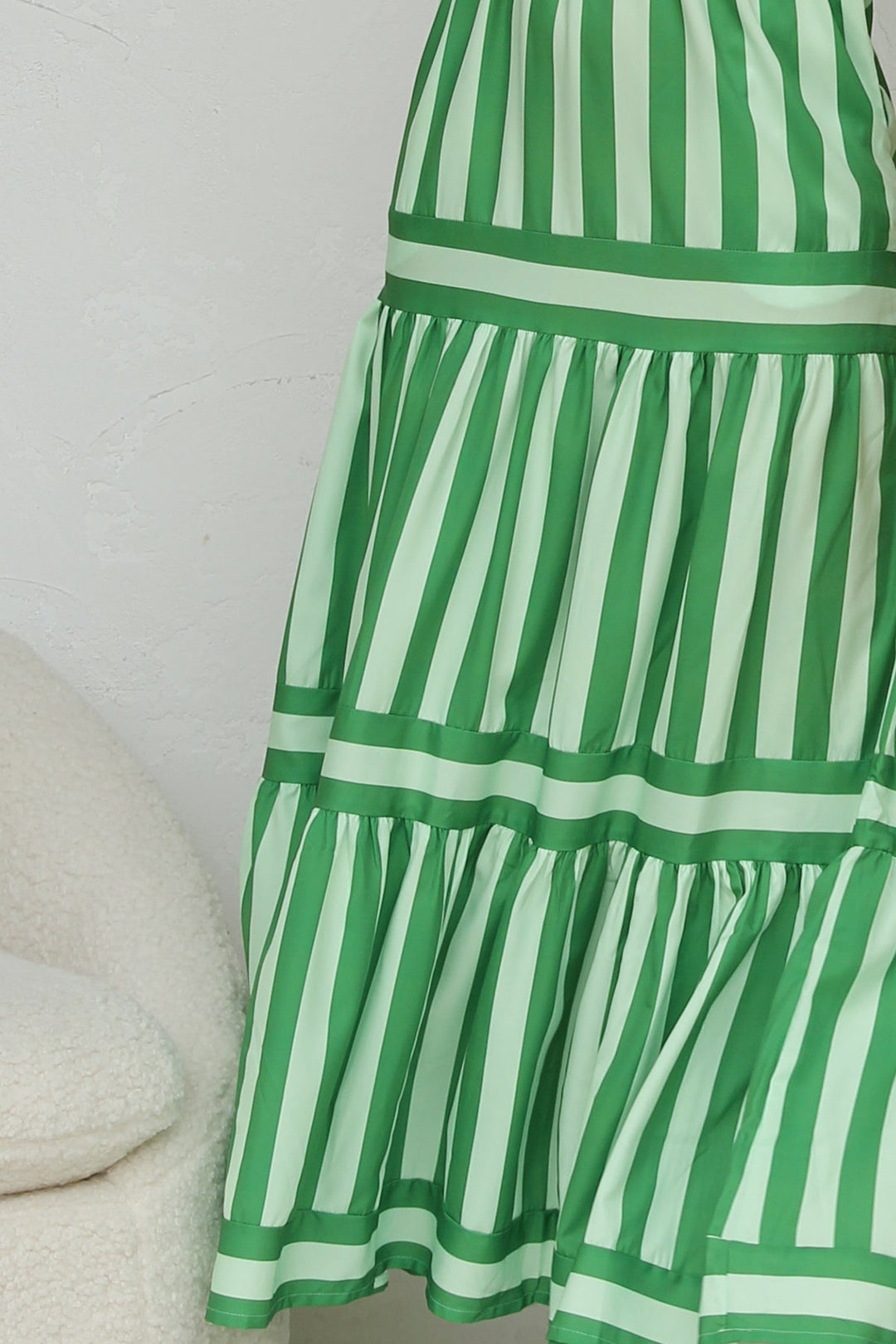 Nooré™ Capri Breeze Striped Maxi Dress