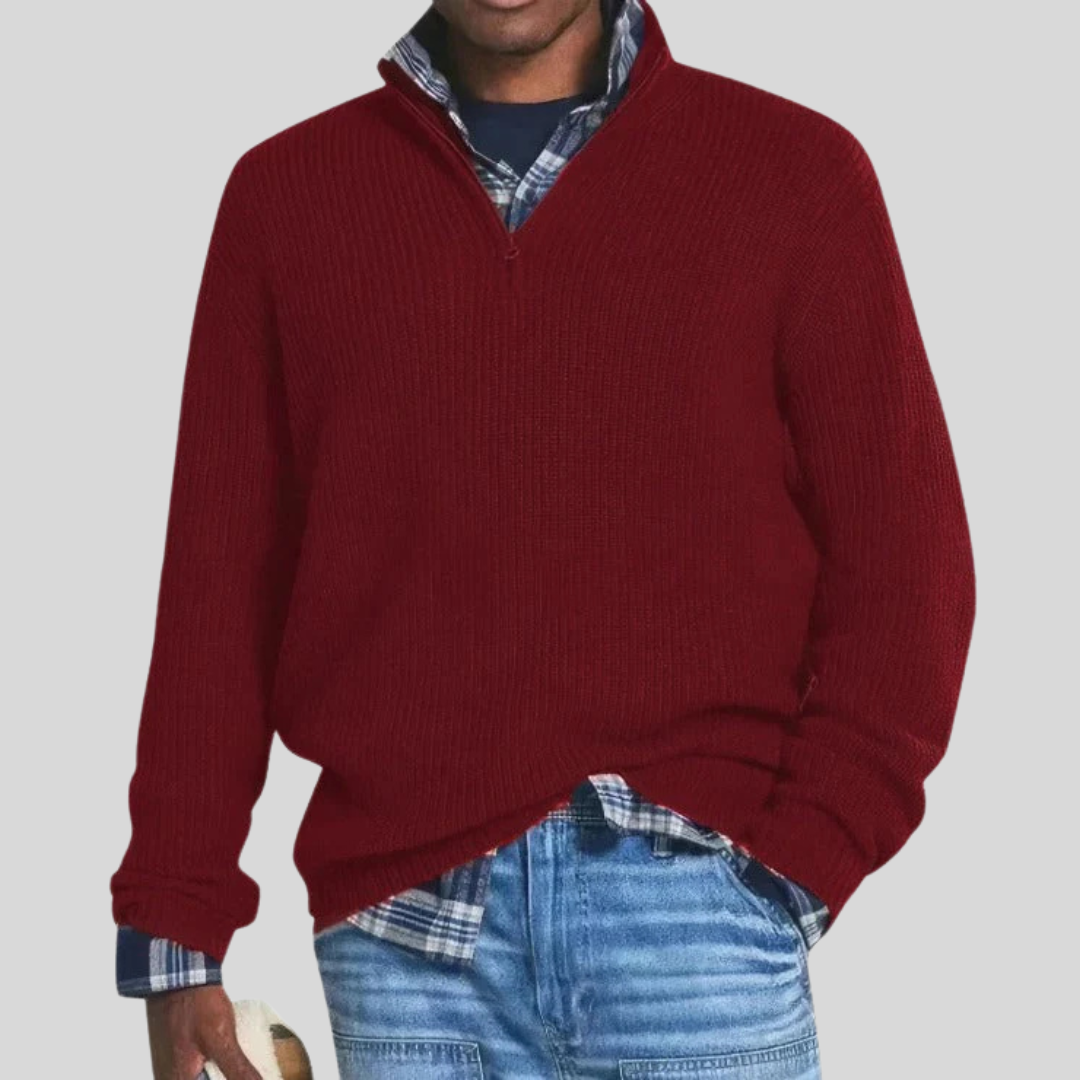 Asher™ Zip Knit Sweater