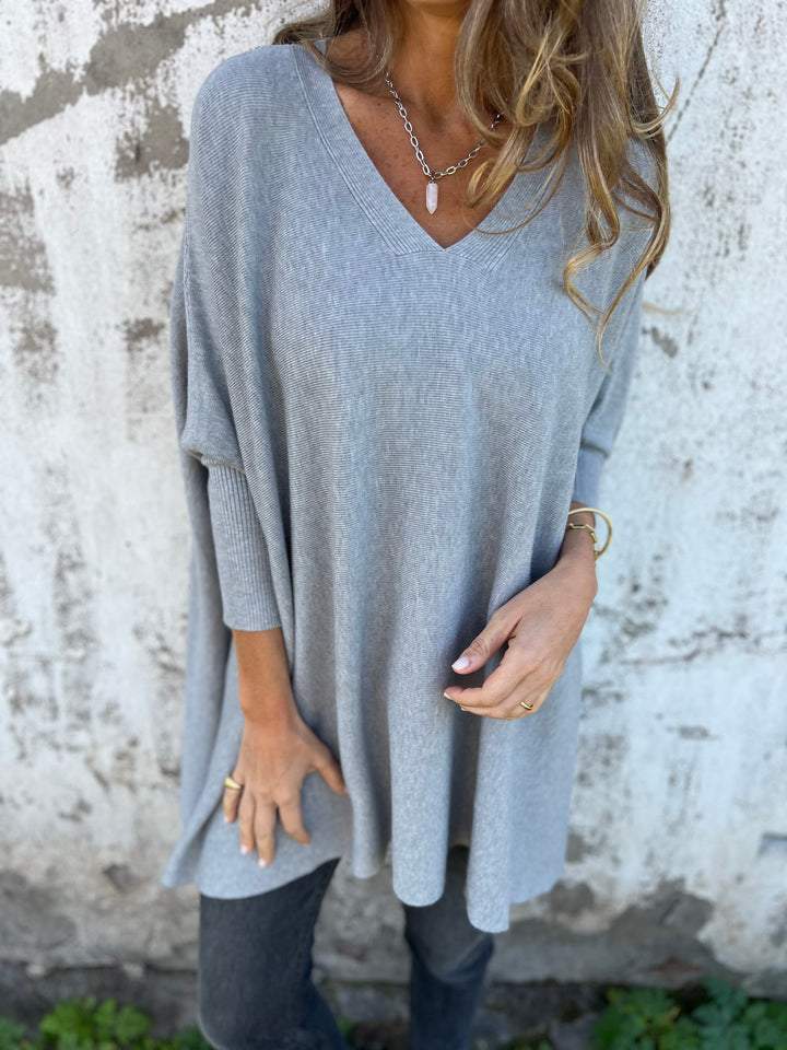 Nell™ Relaxed Fit Knitted V-Neck Jumper