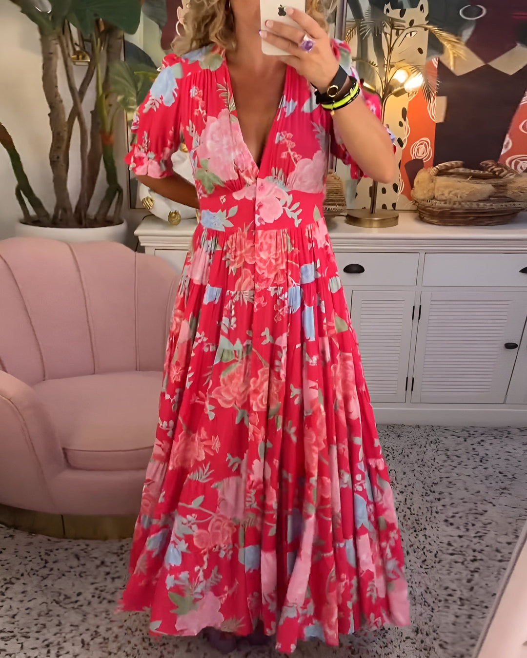 Danika™ BloomCharm Maxi Dress