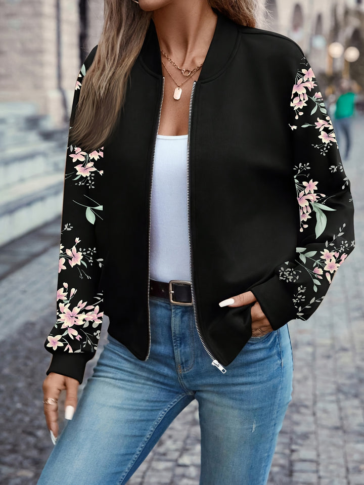 Kessia™ The Blooming Bomber Jacket