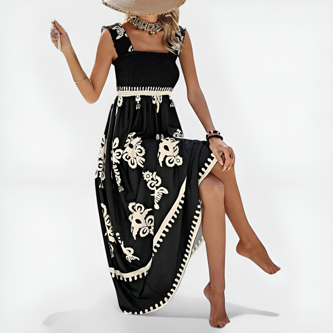 Blythe™ Boho Charm Smocked Maxi Dress