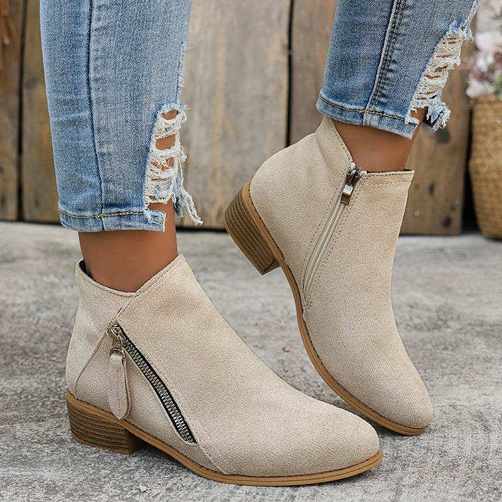 Clarissa™ Zip Ankle Boots