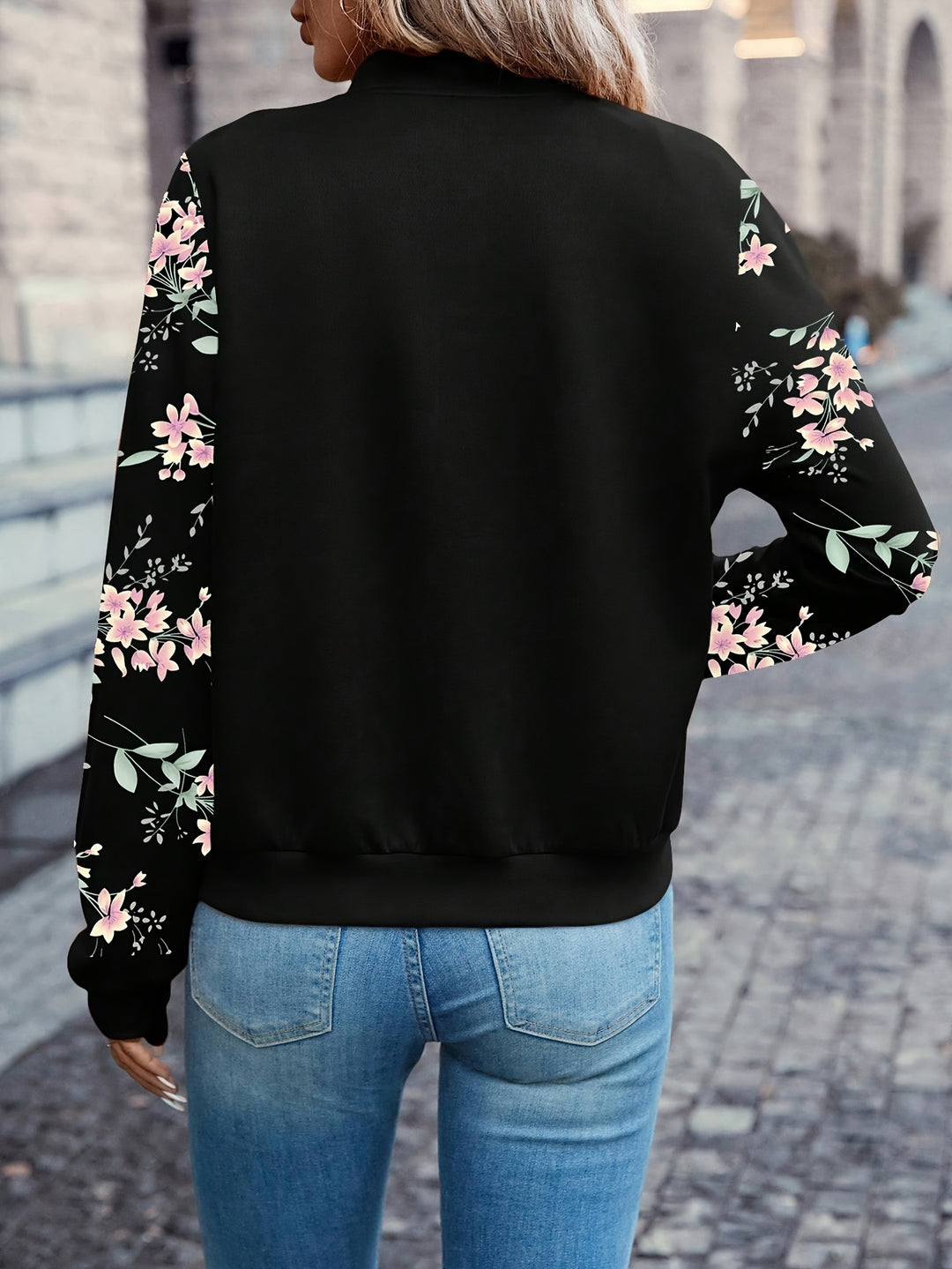 Kessia™ The Blooming Bomber Jacket