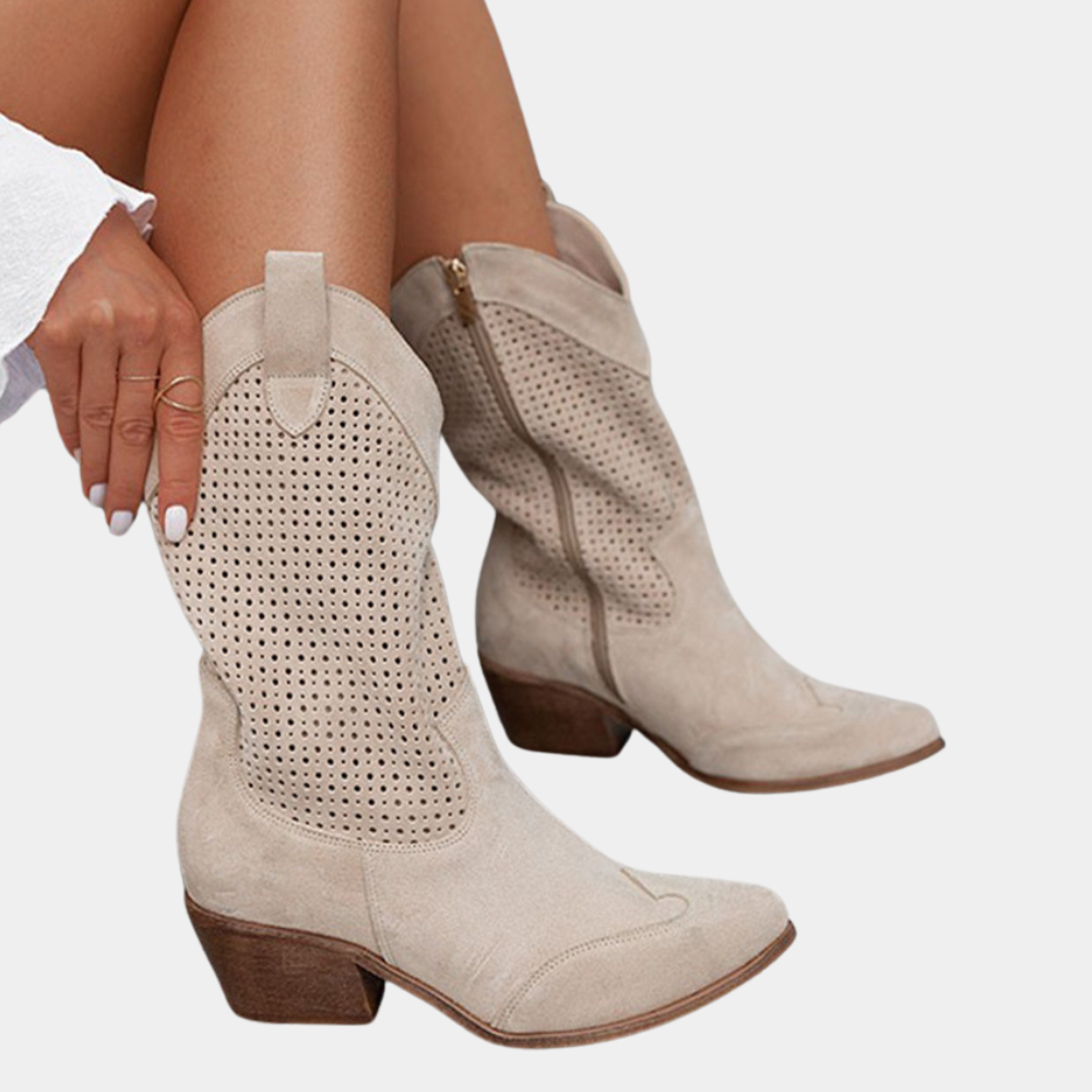 Norah™ Pointed-Toe Ankle Boots with Low Heel