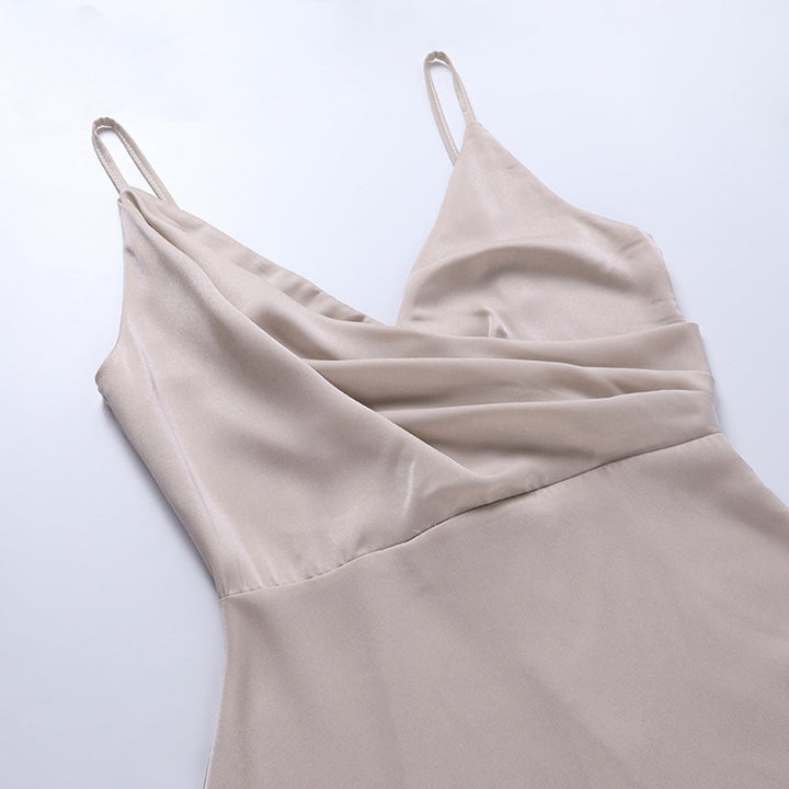 Lottie™ Strappy Cowl Neck Satin Midi Dress