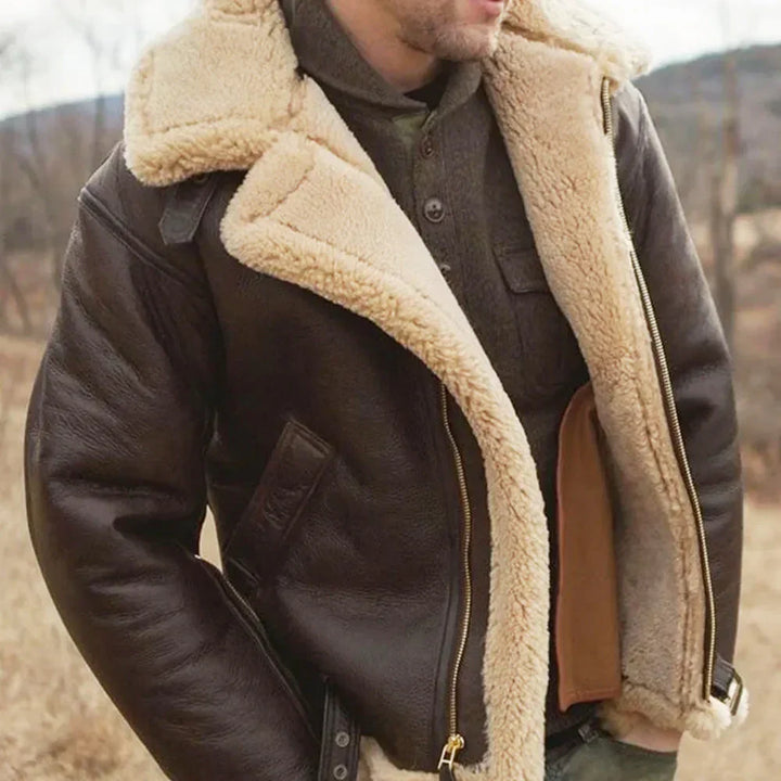 Noah™ Shearling VeganLeather Jacket