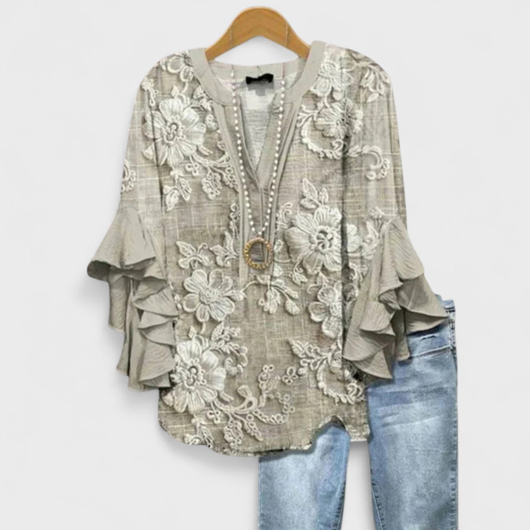 Erin™ | Elegant Floral Blouse