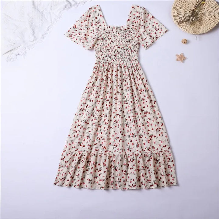 Sariah™ Square Collar Long Dress