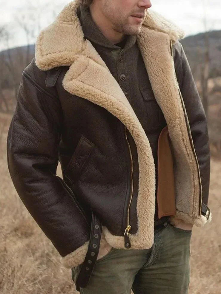 Noah™ Shearling VeganLeather Jacket