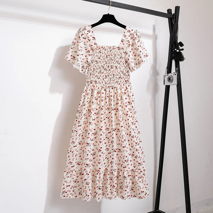 Sariah™ Square Collar Long Dress