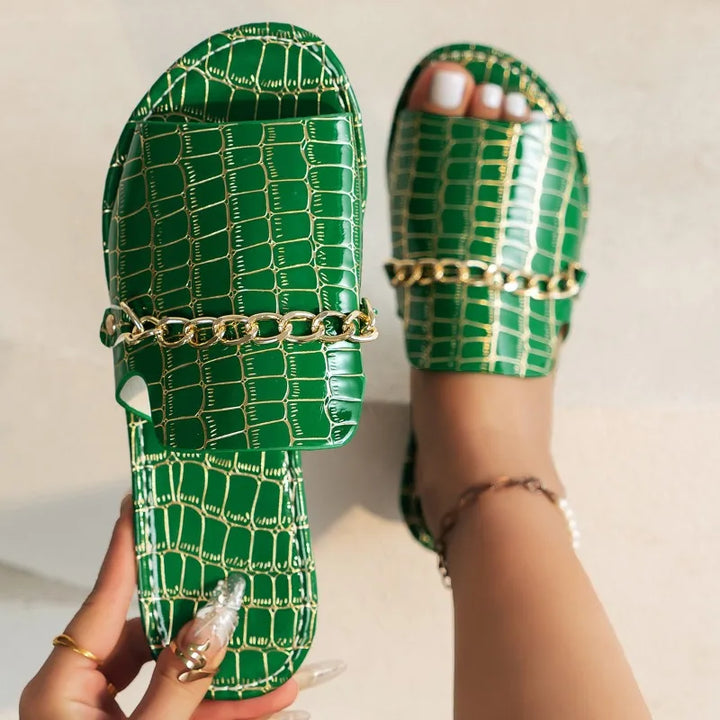 Fanya™ Luxe Chain Comfort Slides