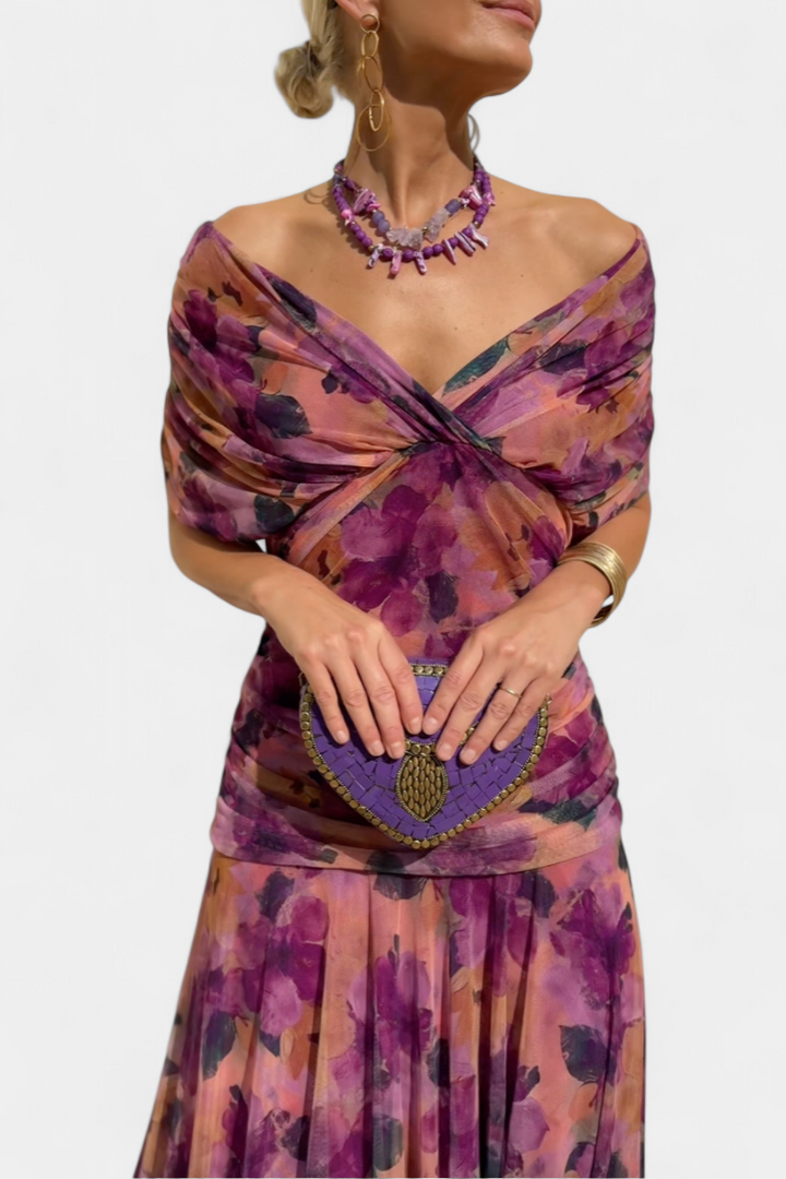 Rose™ | Timeless Off-Shoulder Maxi Dress