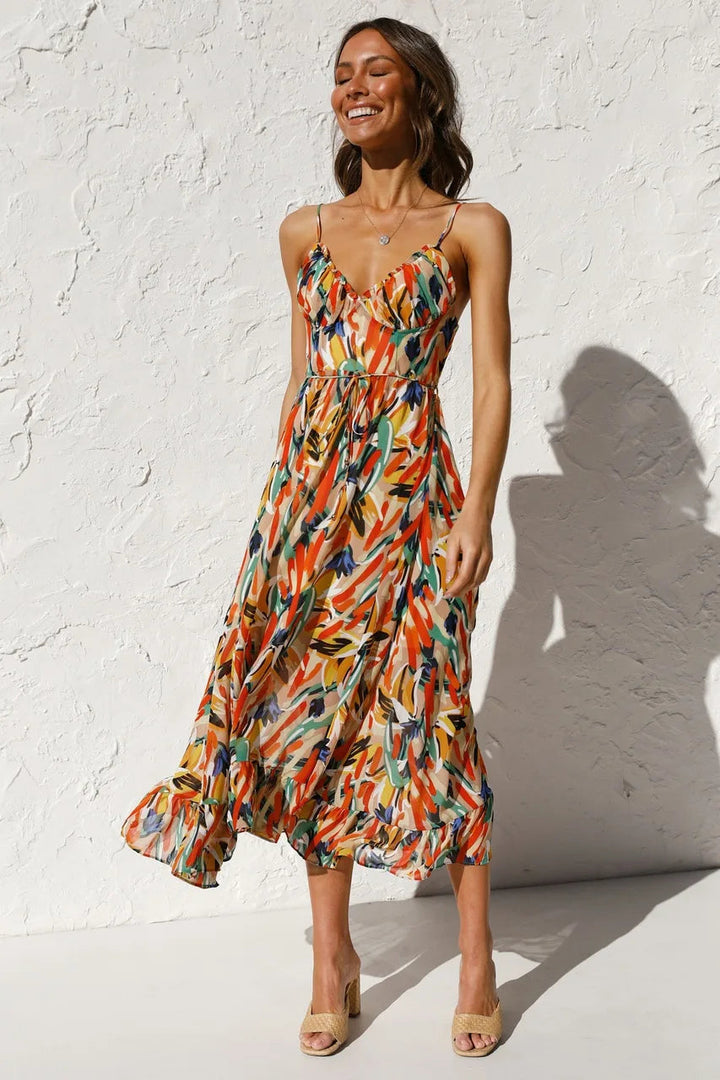 Fallon™ Bohemian Print Summer Dress