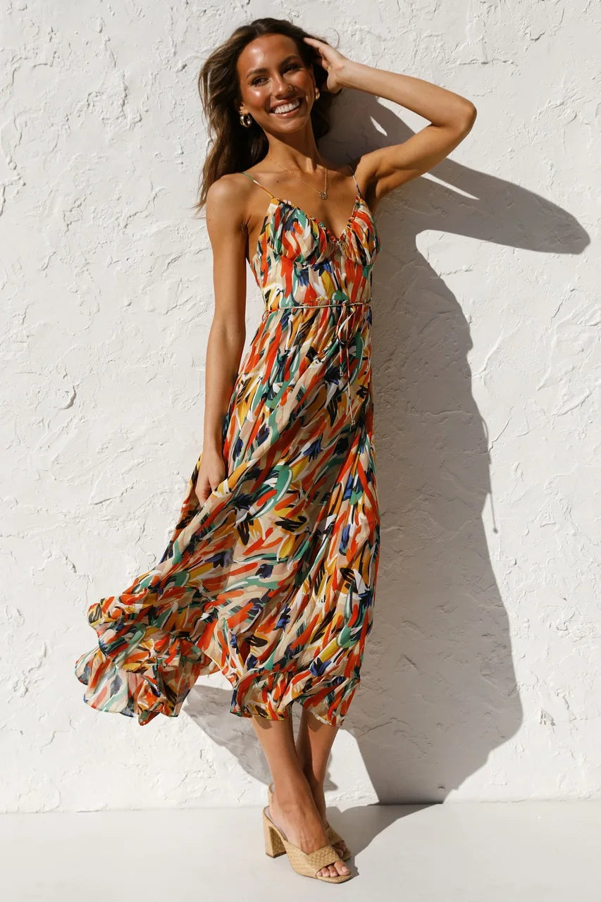 Fallon™ Bohemian Print Summer Dress