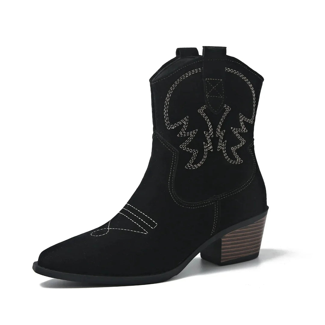 Daphne™ Western Cowboy Ankle Boots