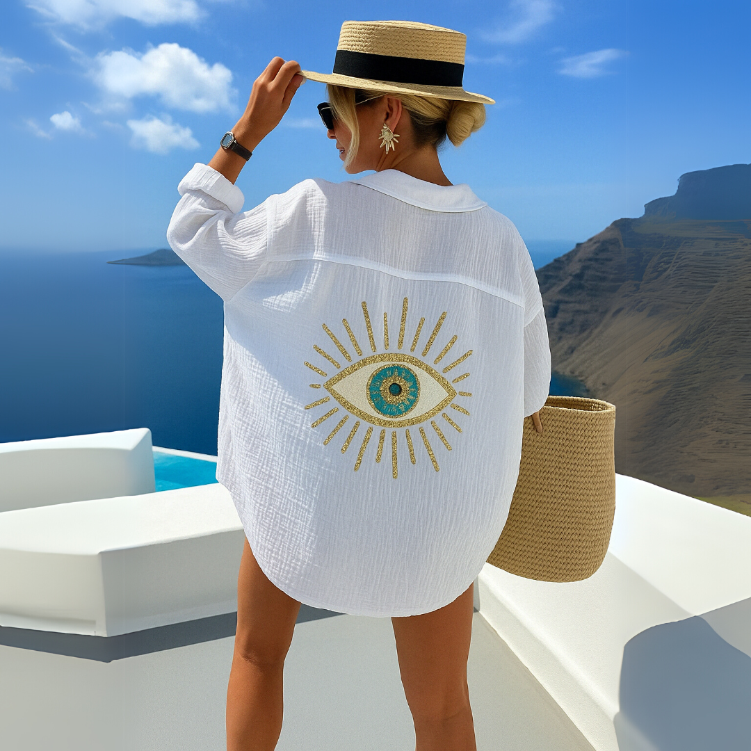 Sarah™ | Ibiza-Inspired Relaxed Blouse