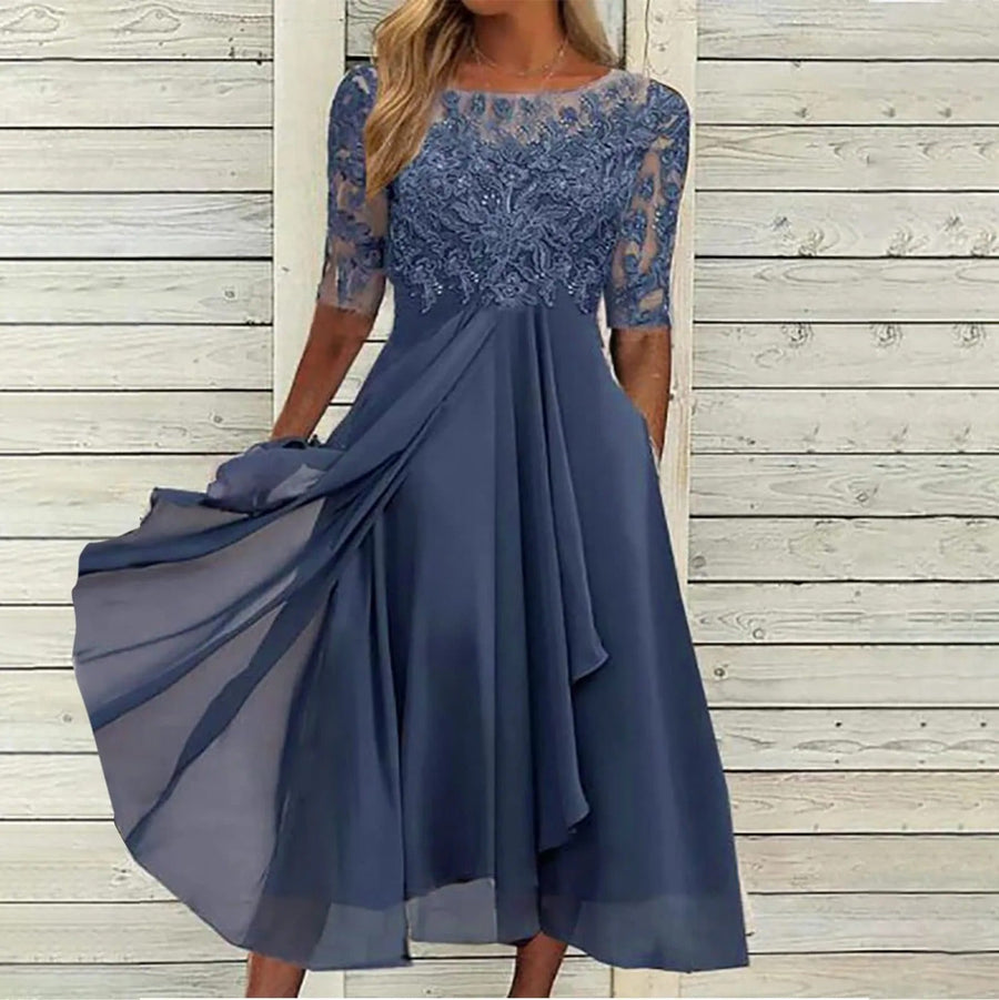 AURORA PAREO DRESS BLACK