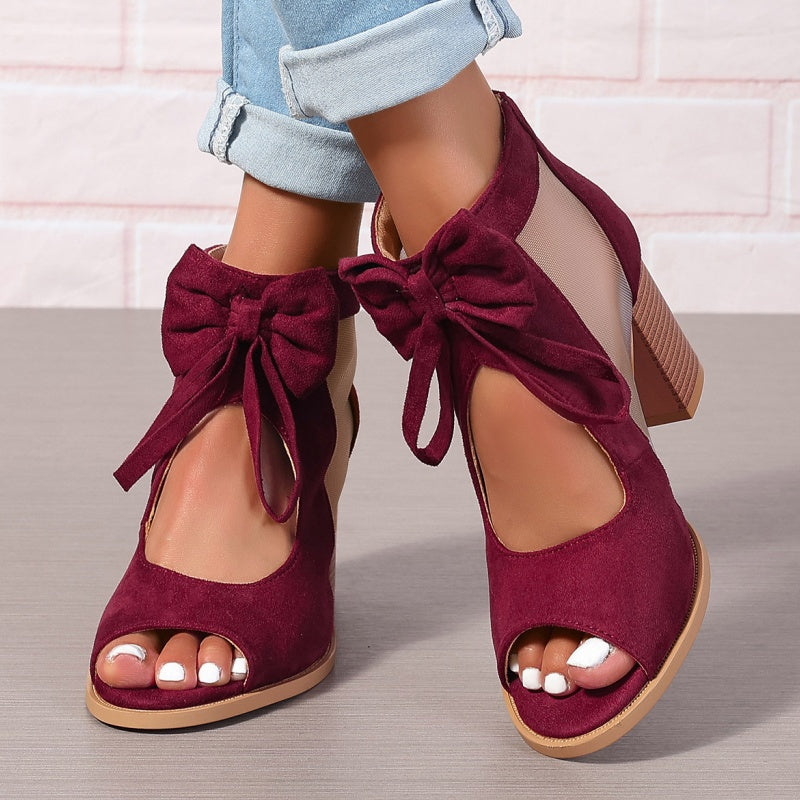 Junae™ GraceBow Peep-Toe Heels